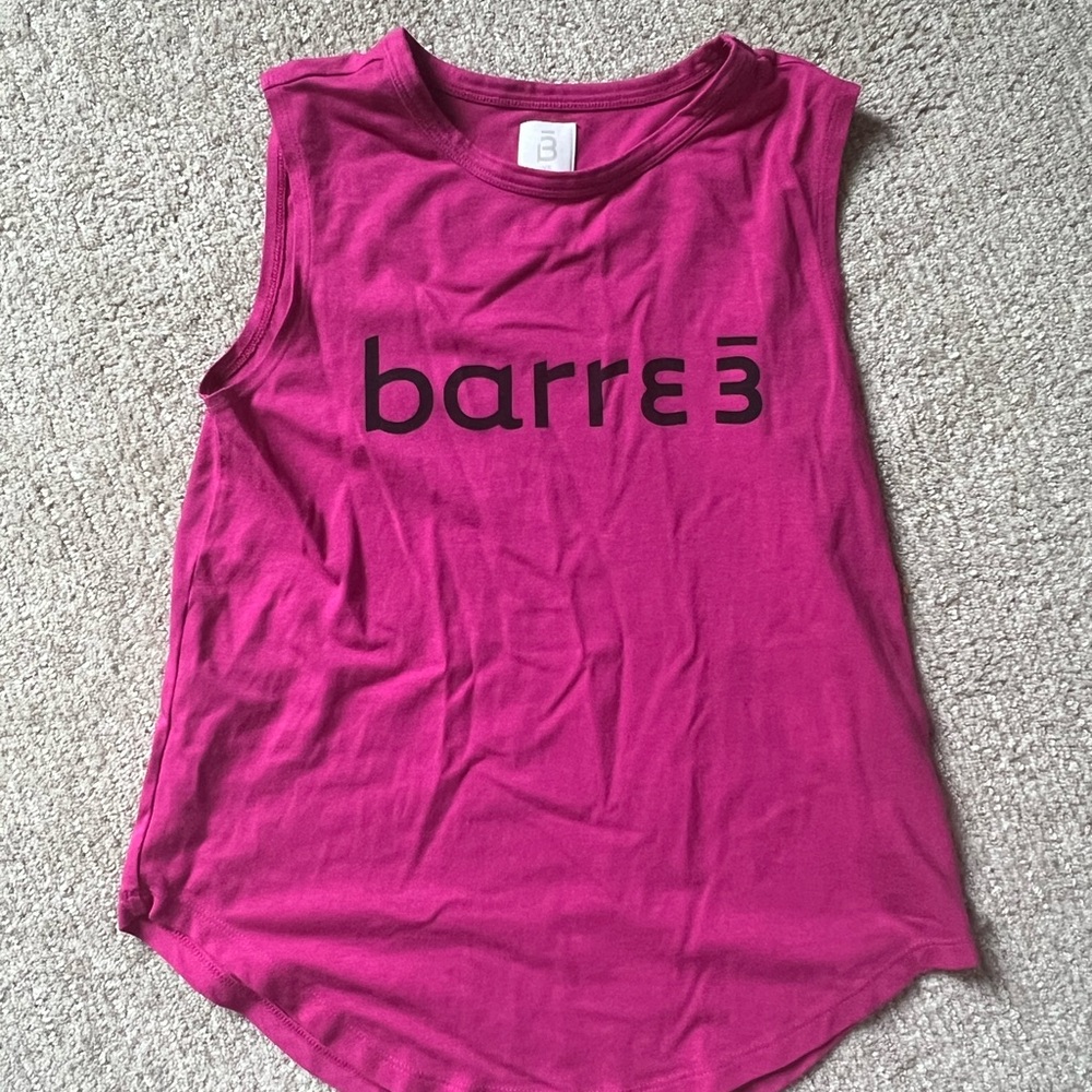 Barre3 Pink Sleeveless Top